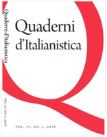 Fra mezzane e malmaritate, Alessandro Piccolomini”, Quaderni di italianistica, vol. 42, n.1, 2021